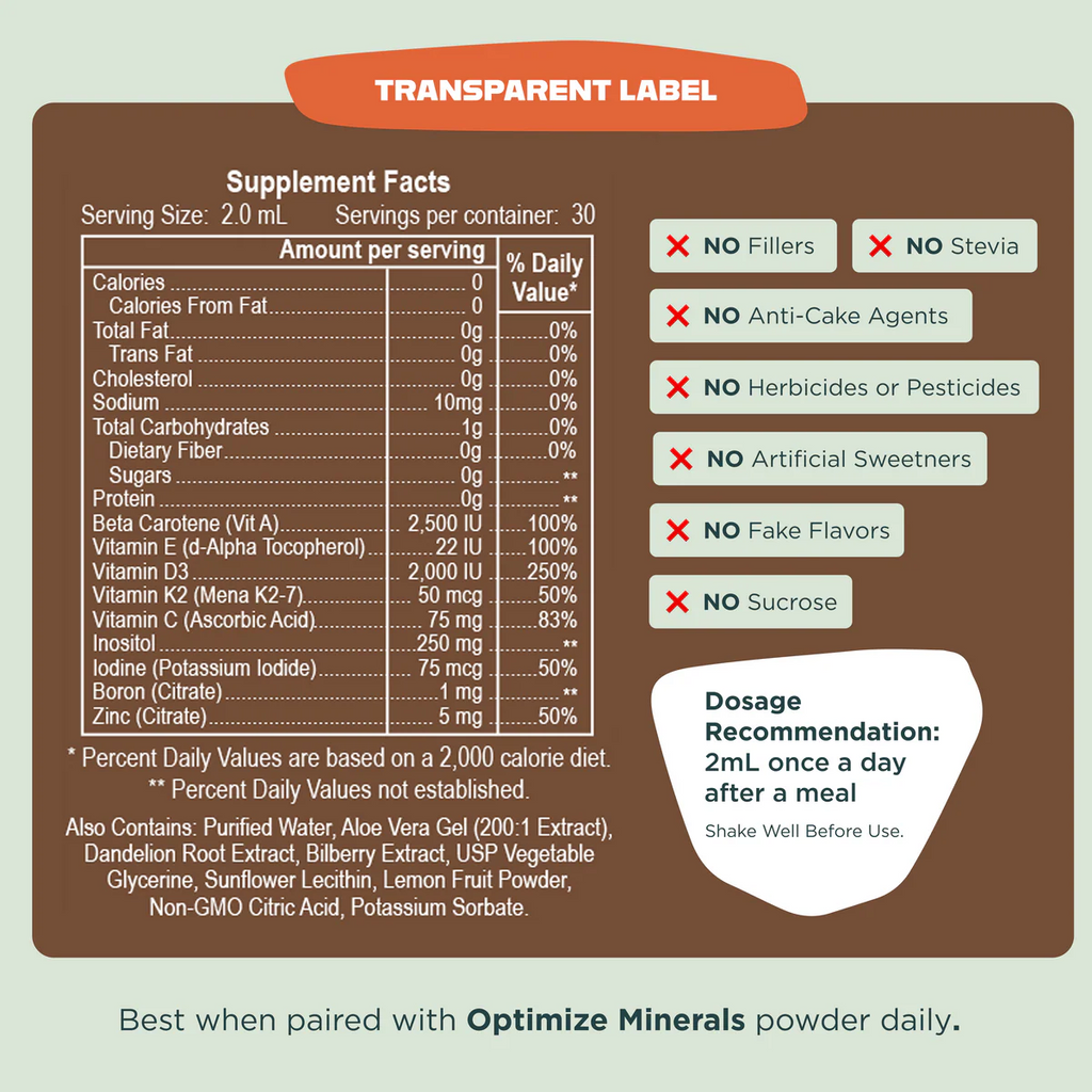 OPTIMIZE MINERALS AND VITAMINZ BUNDLE